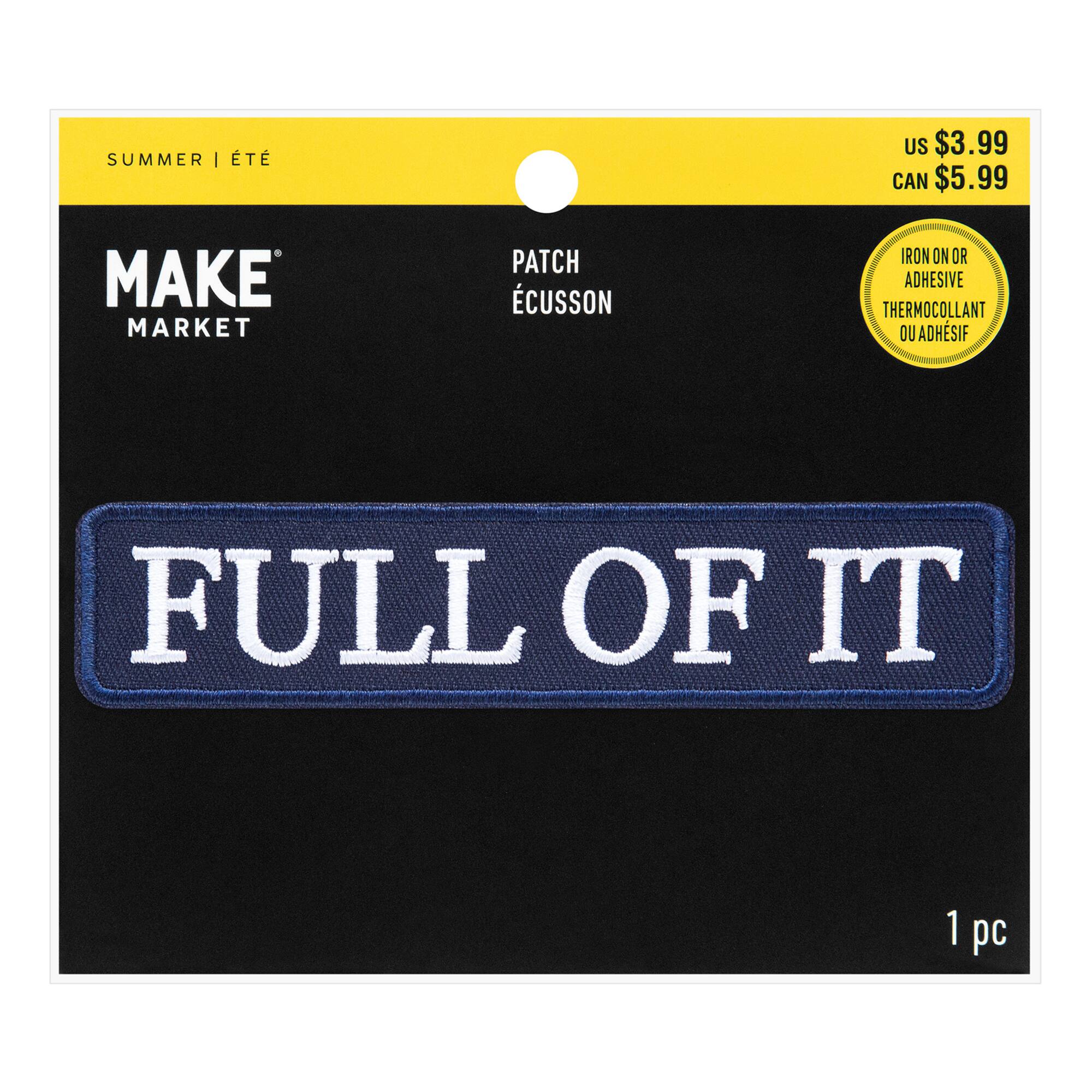 Summer Full of It Iron-On & Adhesive Embroidered Patch by Make Market®
